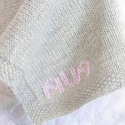 All Natural Baby Merino Security Blanket - thumbnail 3