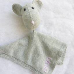 All Natural Baby Merino Security Blanket - thumbnail 4