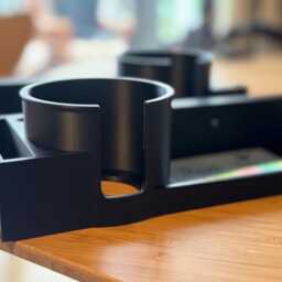 Wall-Mounted Cup & Phone Holder With Shelf - Bedside, Desk, Motorhome Or Campervan Storage - thumbnail 3