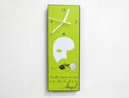 Phantom Of The Opera Quotes - I Couldn't Hope To Be A Man Her, But Could Her Angel Wall Clock - thumbnail 1