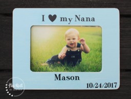 Personalized Nana Picture Frame - Hand-Painted 4x6 Keepsake - thumbnail 1