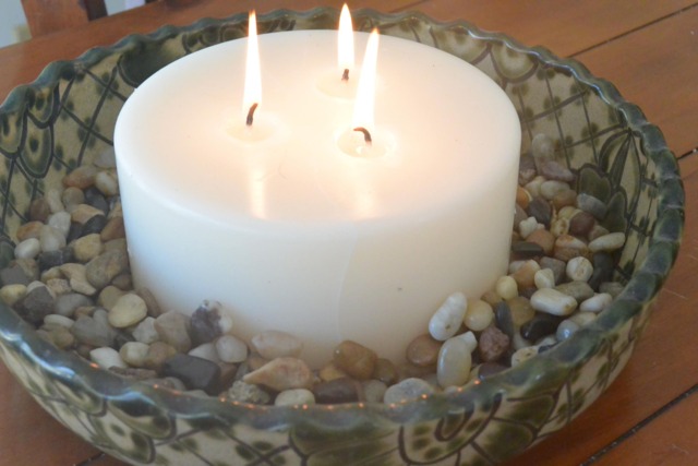 Custom Hand Poured 6 Inch Diameter Candle With 3 Cotton Wicks - image 1