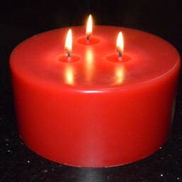 Custom Hand Poured 6 Inch Diameter Candle With 3 Cotton Wicks - thumbnail 2