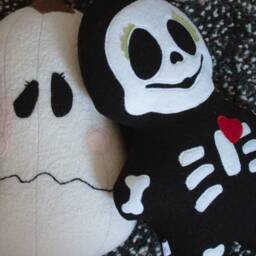 Pumpkin Cushion - Halloween Plush Cute Monster Caro & Zolie Children's - thumbnail 2
