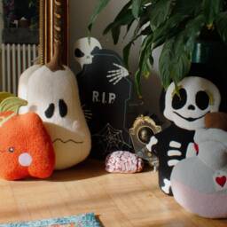 Pumpkin Cushion - Halloween Plush Cute Monster Caro & Zolie Children's - thumbnail 3