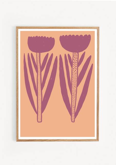 Art Print/Poster Illustration Graphics Still Life Interior Wall Art Plant Floral