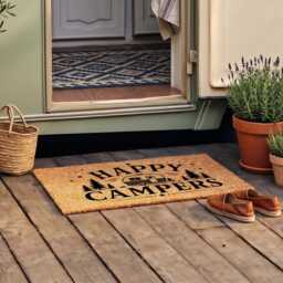 Happy Campers Doormat - Camping Gift Caravan Welcome Mat - thumbnail 4