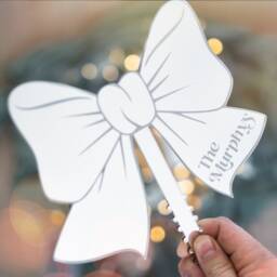 Christmas Tree Topper Bow Decoration Personalized Family Decorations For - thumbnail 2
