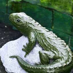 Concrete Lizard Statue Stone Reptile Figurine Cement Garden Sculpture Outdoor Yard Ornament Patio Decor Animal Figure Reptile Lover Gift - thumbnail 4