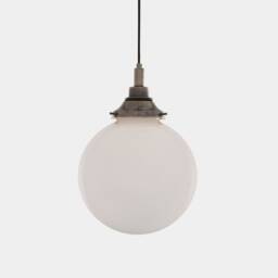 Pelagia Opal Globe Bathroom Pendant Light 25cm Ip44 - thumbnail 1