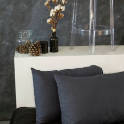 Linen Pillowcase in Charcoal Gray Standard, Queen, King - thumbnail 2