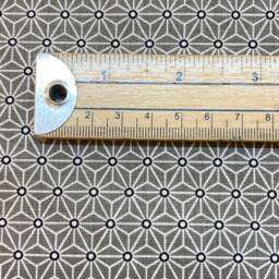 1123. Grey Saki Stars Handmade 100% Cotton Cushion Cover, Various Sizes - thumbnail 2