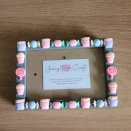 Colourful Junk Food Resin Decal Deep Box Photo Frame 4 X 6 Inches - thumbnail 2