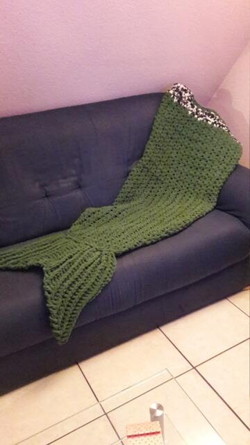 Handmade Crochet Mermaid Blanket - Made To Order - image 1