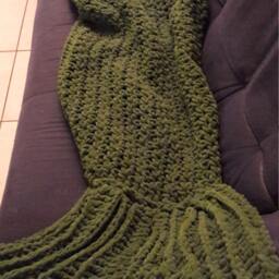 Handmade Crochet Mermaid Blanket - Made To Order - thumbnail 3