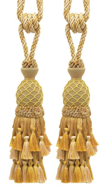 "D??copro Curtain Tassel Tieback, Length 11"" - 27.5cm, Spread 34" - image 1