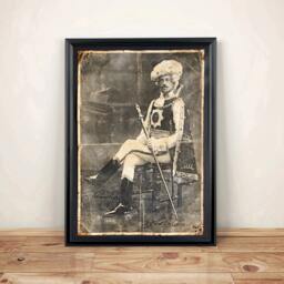 Aged Reproduction Print Of A Very Regal Victorian. Art Print - A4 Size - thumbnail 1