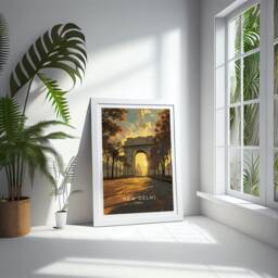 New Delhi Travel Print - India, Poster, Home Decor, Gift Or Canvas - thumbnail 2