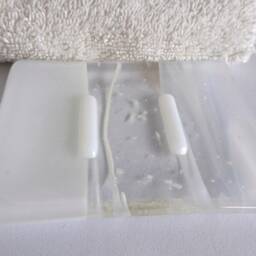 White Fused Glass Soap Dish By Bprdesigns - thumbnail 2