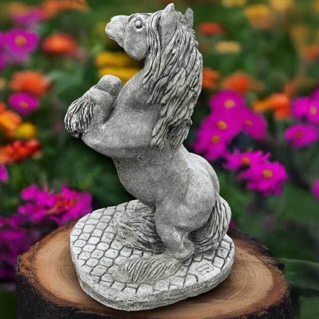 Stone Horse Statue Concrete Equestrian Sculpture Cement Animal Decor Garden & Home Ornament Front Door Figurine Horse Lover Gift - image 1