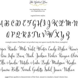 Baby Name Sign Nursery Decoration Gold For Wall - thumbnail 2