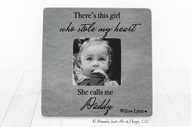 Personalized Daddy Frame From Daughter - Custom Father's Day Gift & Me Photo For Dad Little Girl - image 1