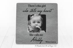 Personalized Daddy Frame From Daughter - Custom Father's Day Gift & Me Photo For Dad Little Girl - thumbnail 1