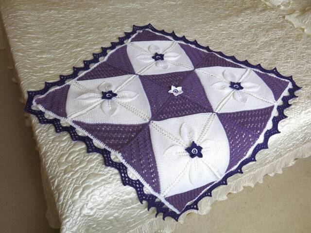 Small Hand Knitted Blanket - image 1