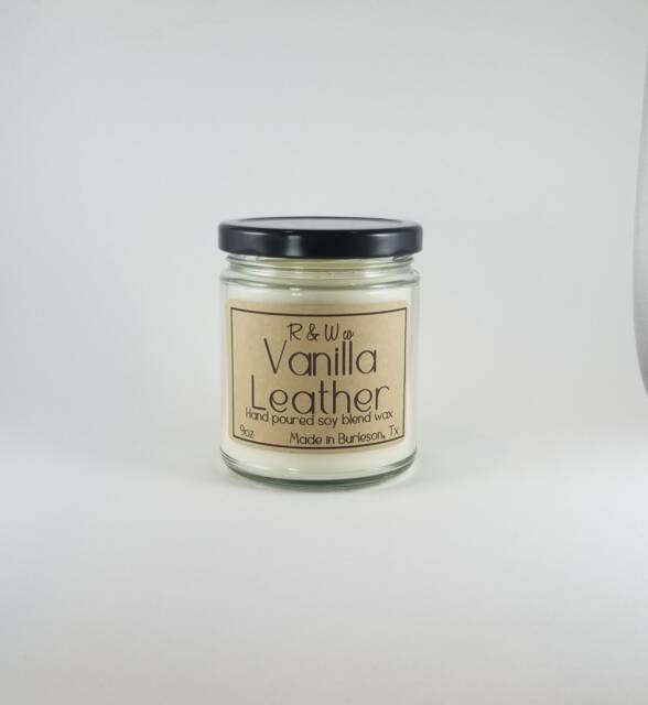 Vanilla Leather Candle - Same As & Lace - image 1