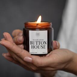 Ghosts Tv Show Gift, Smells Like Button House Candle, Luxury Soy Wax - thumbnail 1