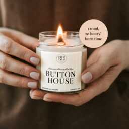 Ghosts Tv Show Gift, Smells Like Button House Candle, Luxury Soy Wax - thumbnail 2