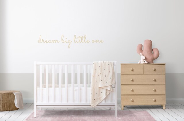 Dream Big Little One - Wall Quote Home Decor Diy Words 3mm Mdf Quotes & Nursery Decor Wall Art - image 1