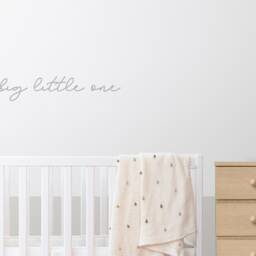 Dream Big Little One - Wall Quote Home Decor Diy Words 3mm Mdf Quotes & Nursery Decor Wall Art - thumbnail 2
