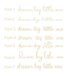 Dream Big Little One Wall Decal - Mdf Nursery Decor - thumbnail 4