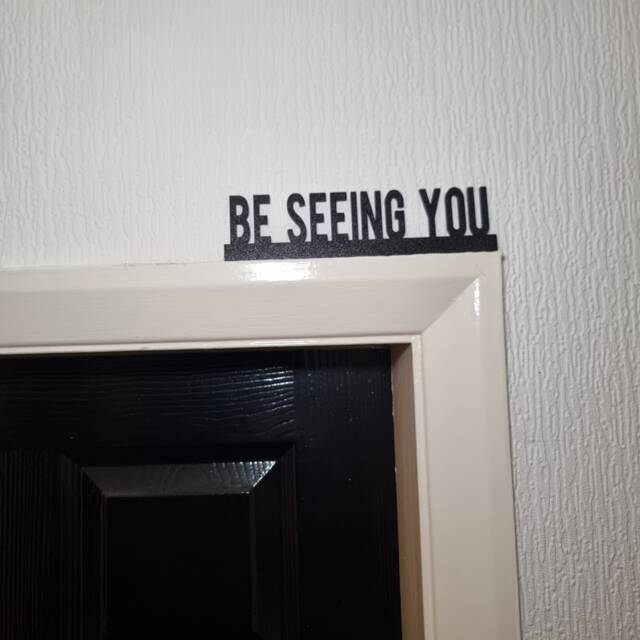 Be Seeing You Door Topper, Shelf Decor, Wall Quirky Home Interior Gift, Door Decoration - image 1