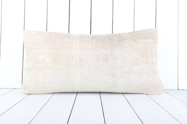 Kilim Lumbar Pillow Cover Vintage Turkish Home Decor - 12x24 Inch - image 1