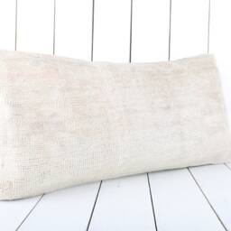 Kilim Lumbar Pillow Cover Vintage Turkish Home Decor - 12x24 Inch - thumbnail 2