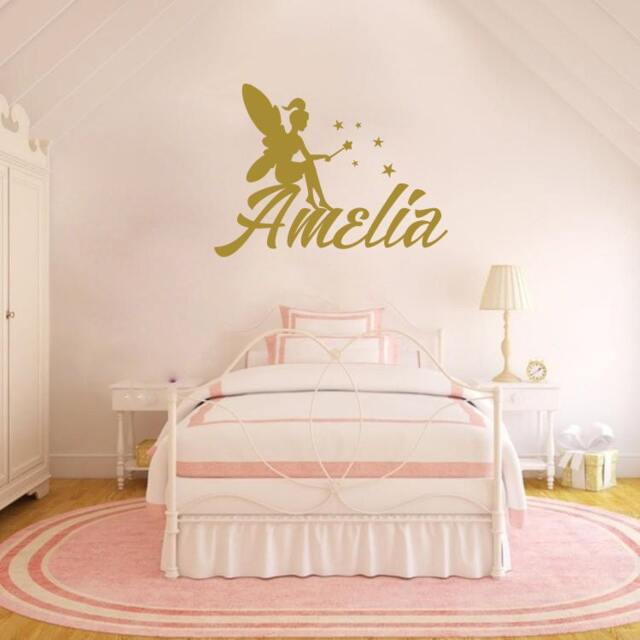 Wall Decals Name Personalized Custom Decal Fairy Star Magic Wand Vinyl Sticker Art Home Decor Mural Baby Nursery Op13 - image 1