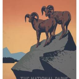 National Parks Poster Vintage Preserve Wildlife American Travel Print - thumbnail 2