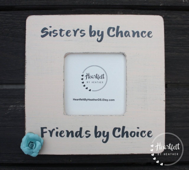 Rustic Sisters Picture Frame - Personalized Sister Gift - image 1
