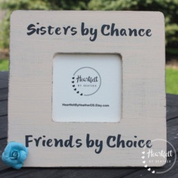 Rustic Sisters Picture Frame - Personalized Sister Gift - thumbnail 2