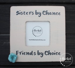 Rustic Sisters Picture Frame - Personalized Sister Gift