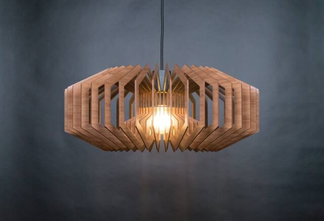 Wood Pendant Light, Wooden Chandelier, Dining Light, Pendant Light, Ceiling Fixture, Wood Lamp, Wooden Chandelier, Ceiling Light, Rustic - image 1