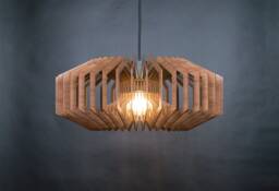 Wood Pendant Light, Wooden Chandelier, Dining Light, Pendant Light, Ceiling Fixture, Wood Lamp, Wooden Chandelier, Ceiling Light, Rustic - thumbnail 1