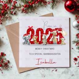 Personalised Kids Christmas Decoration - Grandson First Gift Granddaughter 1St Bauble Stocking Filler Eve Box - thumbnail 2