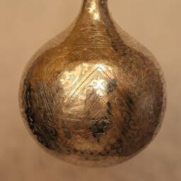 Handmade Oriental Brass Lamp, Moroccan Pendant Light, Hanging Gold Lampshade, Home Decor Lighting & Ceiling Light - thumbnail 2