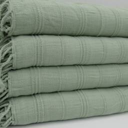 "Pale Green Stone Washed Towel, Turkish Towel, Hammam Towel, 33""x65" - thumbnail 3