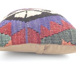 Cojin Kilim Izmir Antique Handmade Kilim Cushion 40x40 cm 16x16 Inc, Turkish Pillow Case .kilim Cover , K 15 - thumbnail 3