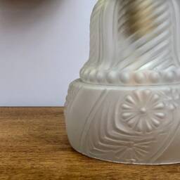 Vintage Tulip Gold Elbow Wall Lamp in Frosted Glass - thumbnail 3
