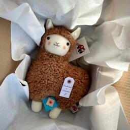 Llama Musical Toy With Your Choice Of Melody, Handmade Baby Gift, Birth Baptism Cotton Plush Stuffed Toy, Personalized - thumbnail 4